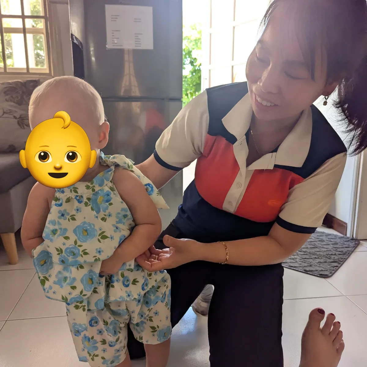 Trang with families in Hoi An